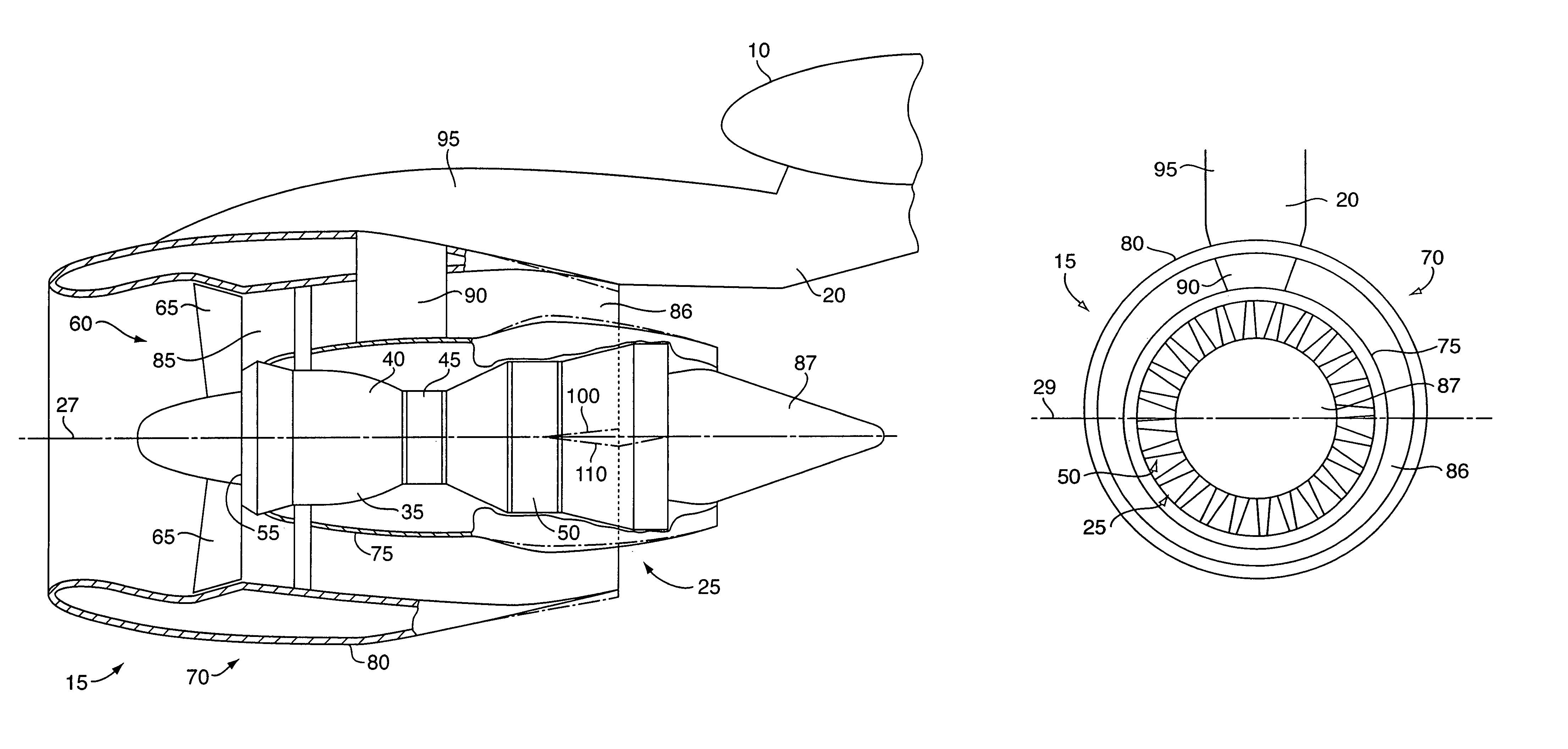 Fan exhaust nozzle for turbofan engine