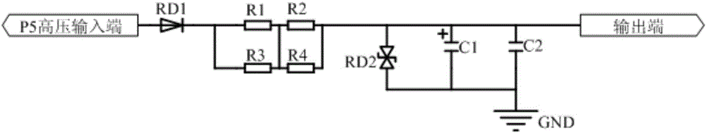 Simple low-cost on-vehicle low-power power supply protecting circuit