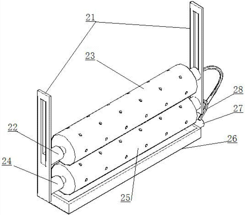 A complete set of equipment for ripening and cooling in the production of sweet potato flour