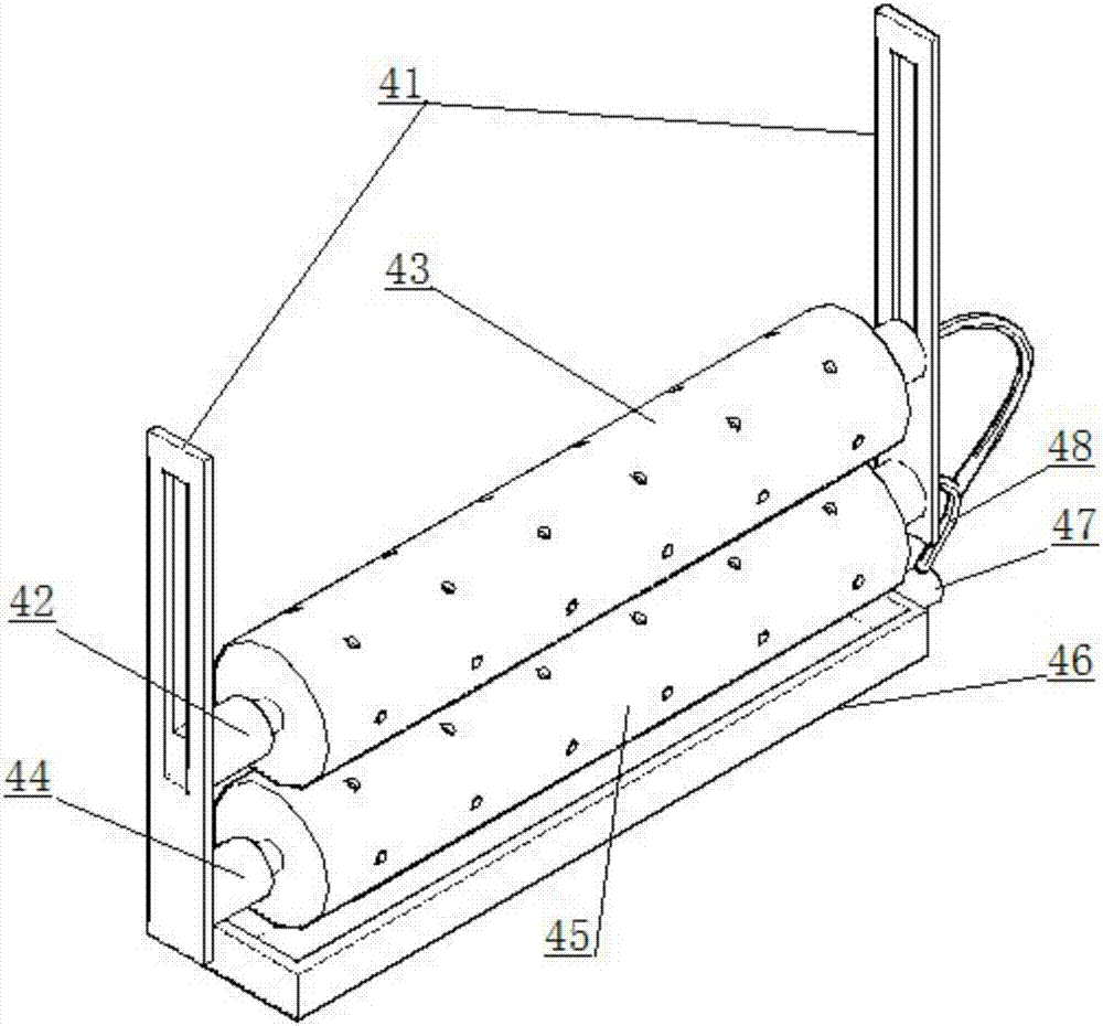 A complete set of equipment for ripening and cooling in the production of sweet potato flour