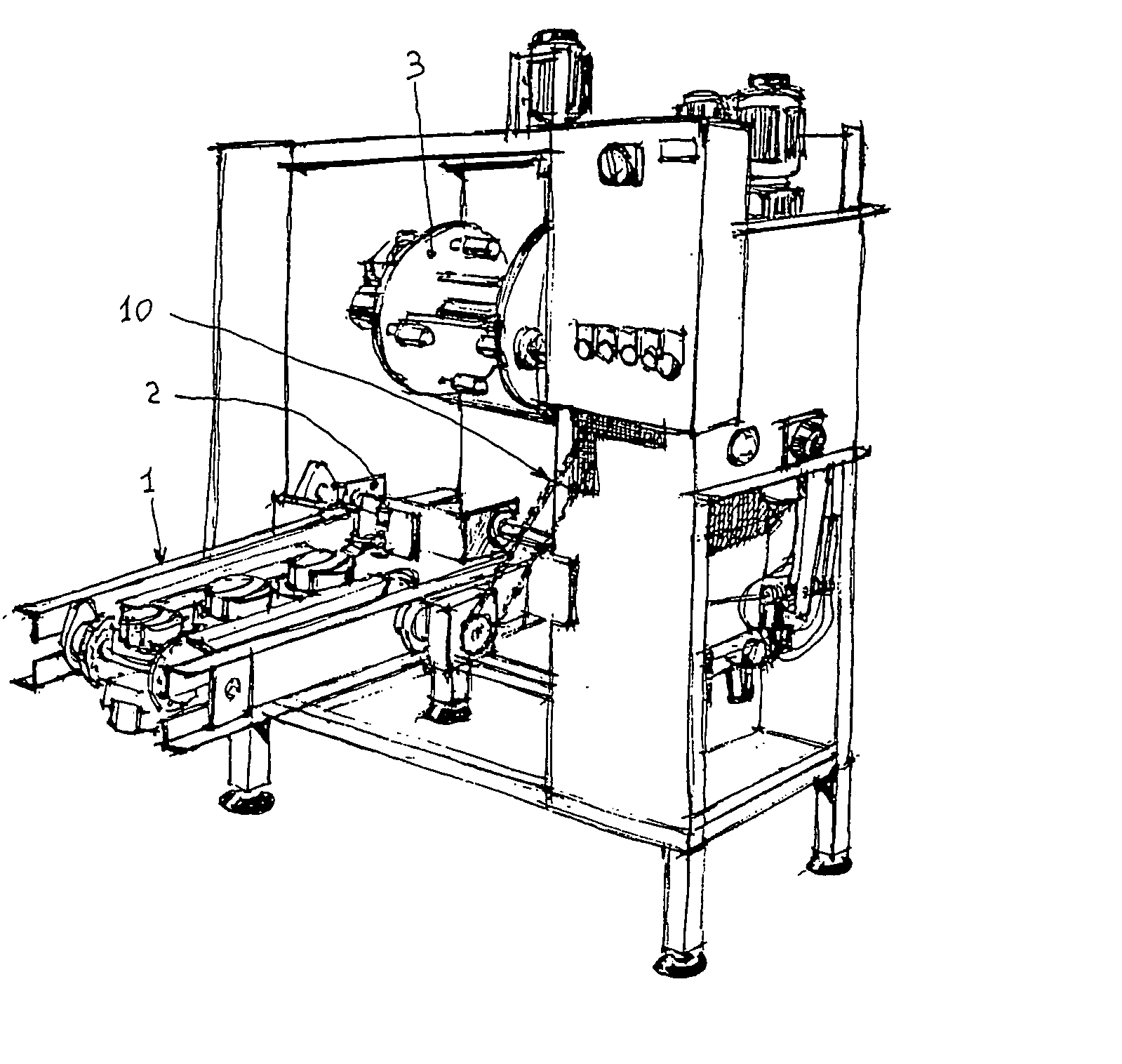 Machine for the industrial peeling of citrus fruits