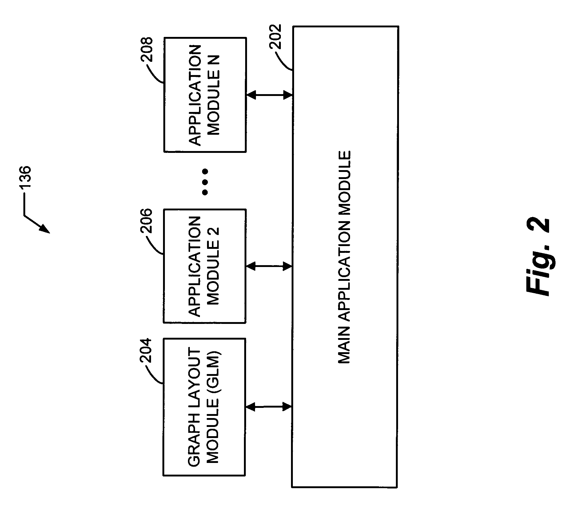 Method and system for providing a compact layout of connected nodes