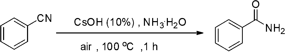 Preparation method of amide from nitrile
