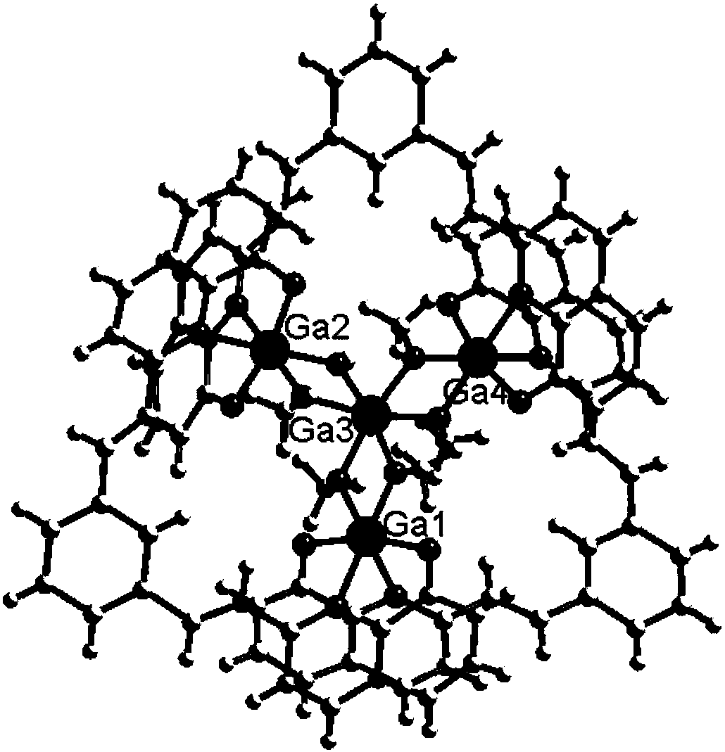 Preparation method and application of 8-hydroxyquinoline complexes with four-core structures