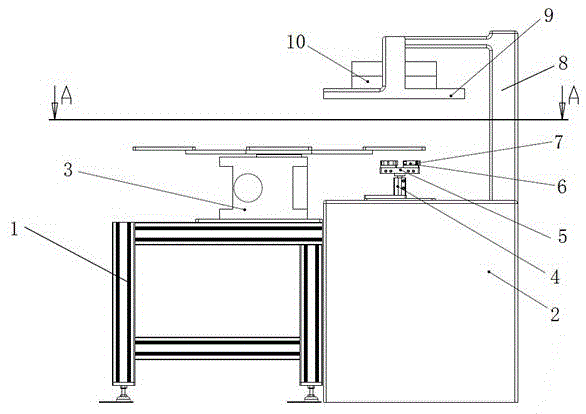 Sucking and jacking mechanism for surface gluing workpiece