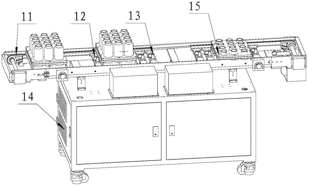 Device and method for using laser technology to mark feeding bottle
