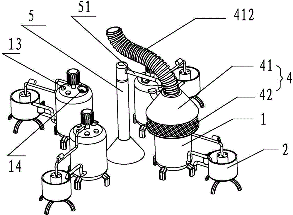 Cooling water circulation system of reaction kettle