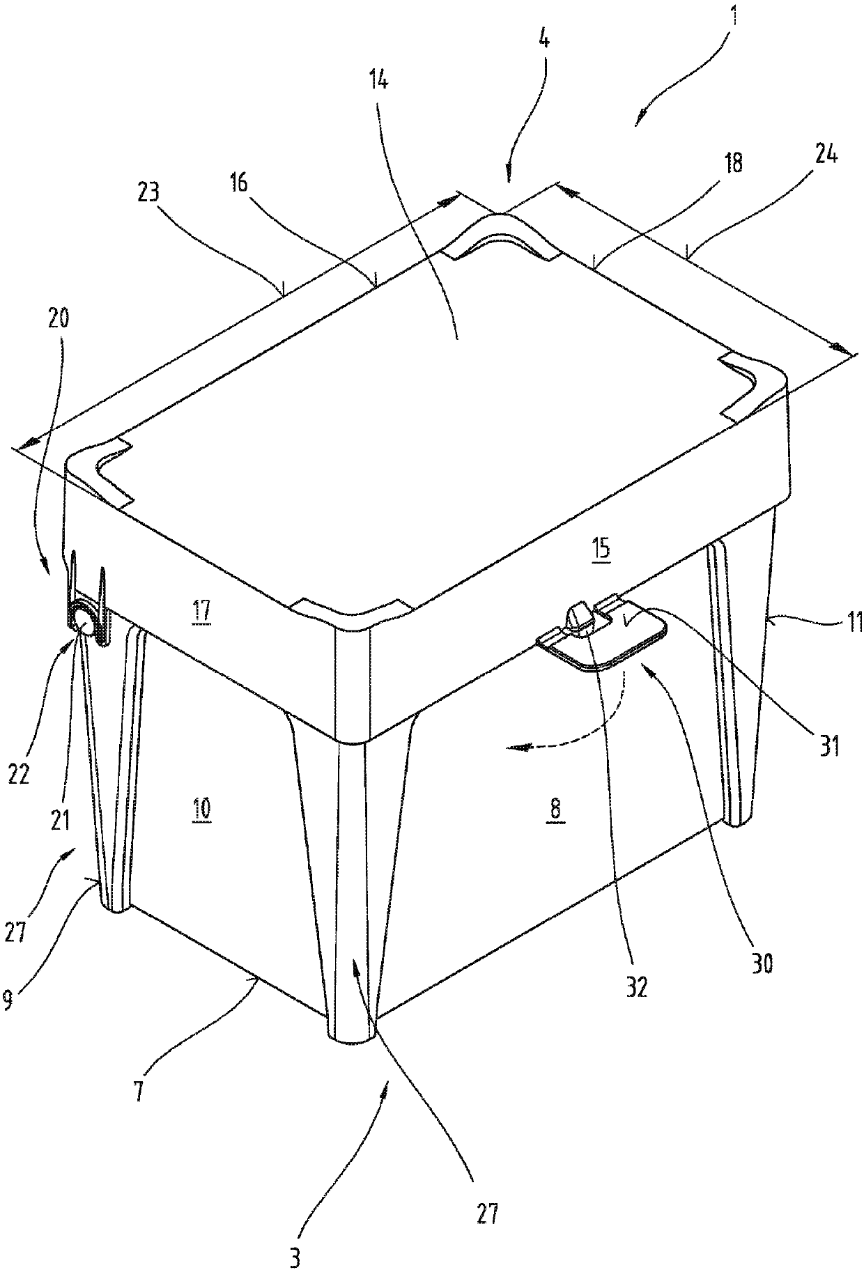 Pipette-tip-accommodating container and method for providing the same