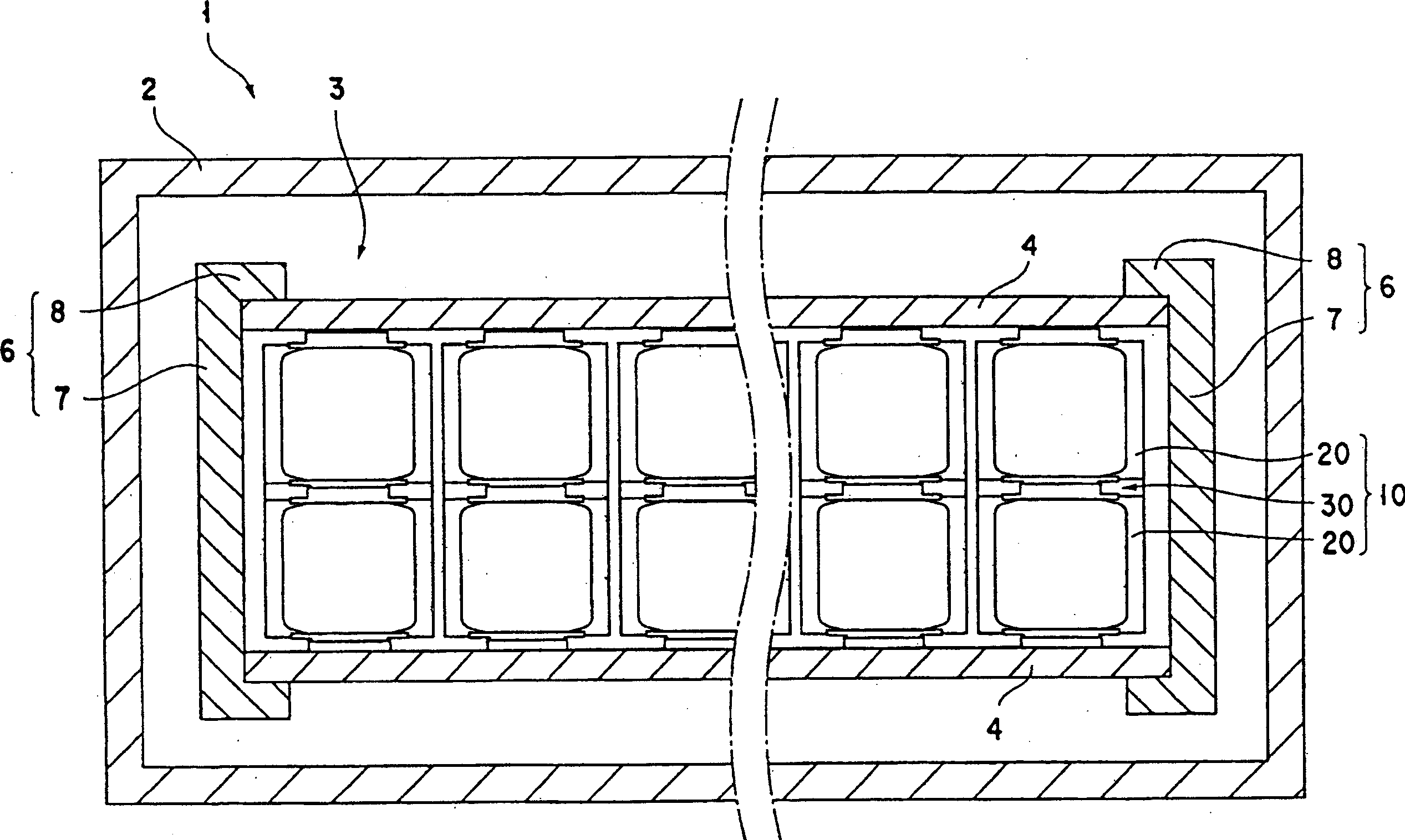 Electric connector, unit for covering its connected part between two terminals, storage cell and bus bar equipped with them