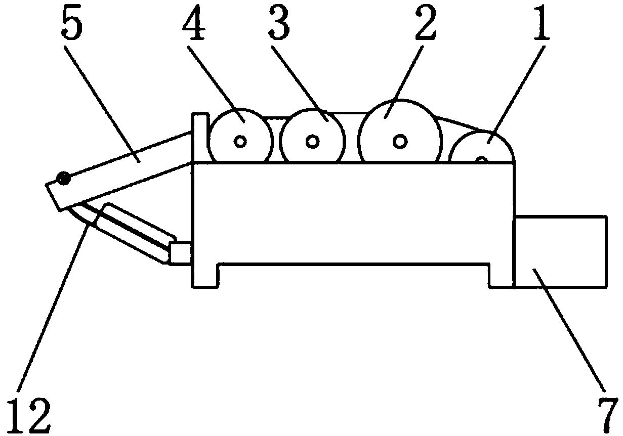 Efficient garment fiber loosening and impurity removal machine