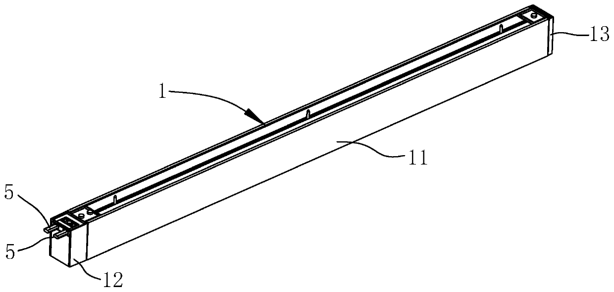 Track component of track light