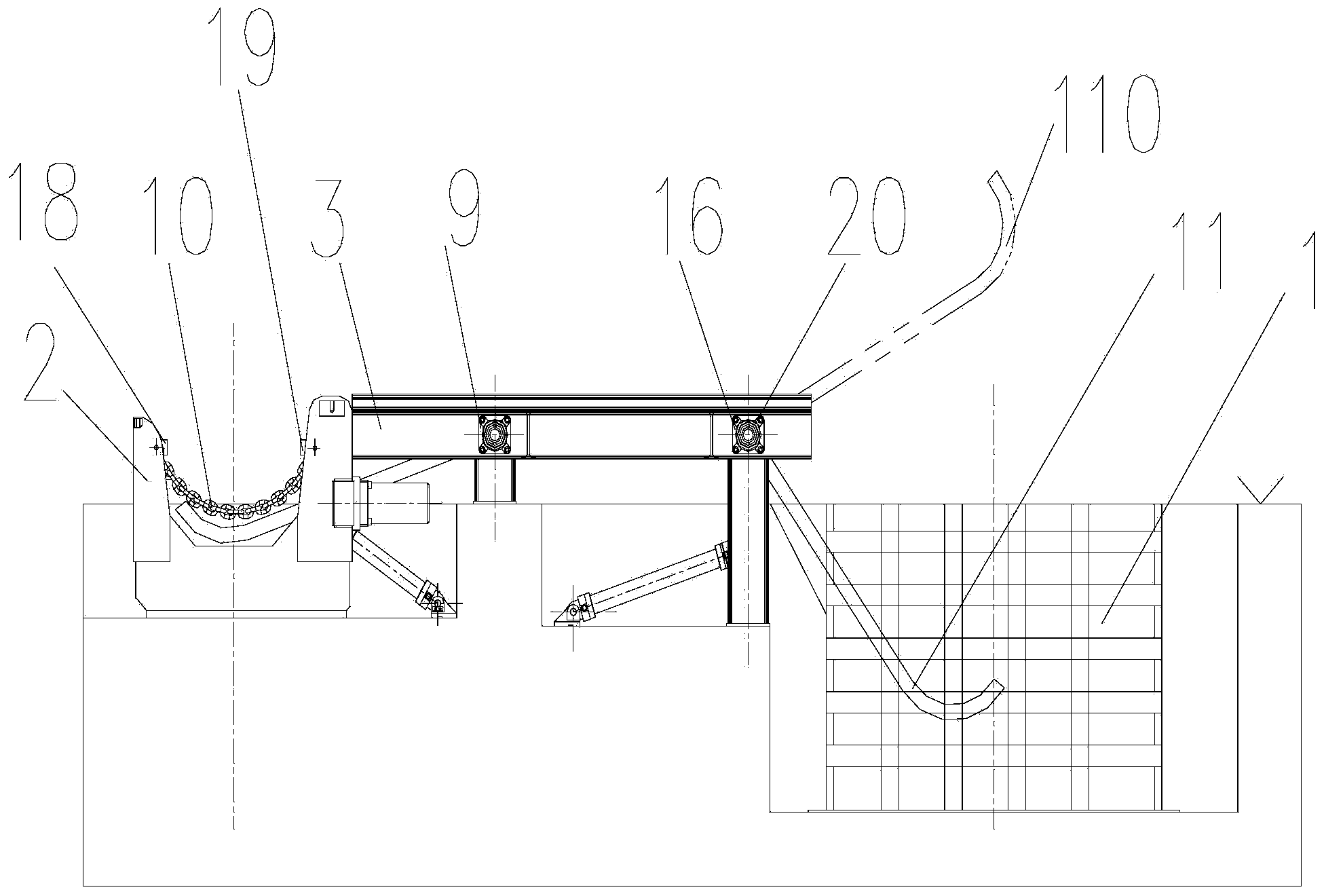 Quenching machine applied to mandrel heat treatment