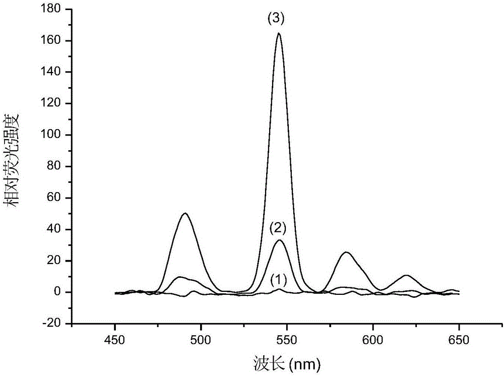 Method for detecting adrenaline by metal-terbium fluorescent probe and use of method