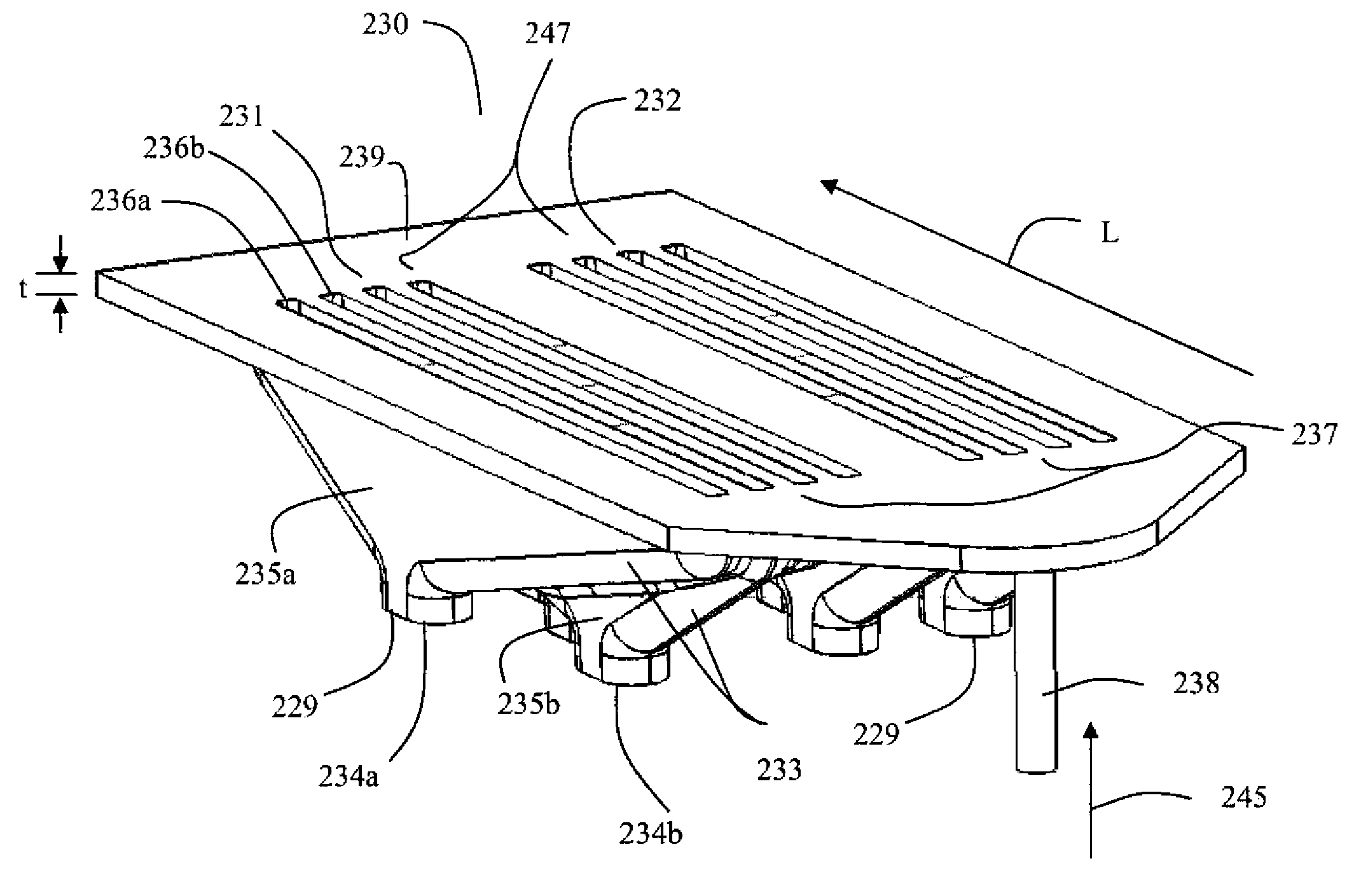 Fluid ejection assembly having a mounting substrate