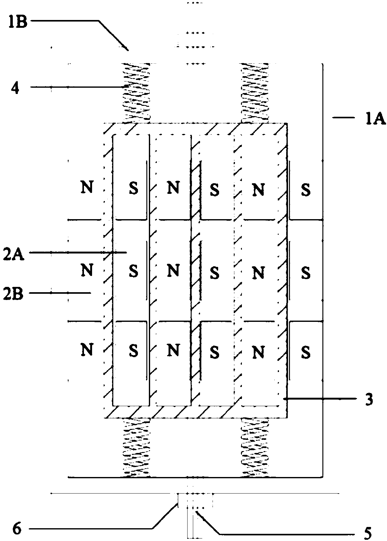A semi-active vibration control eddy current damper