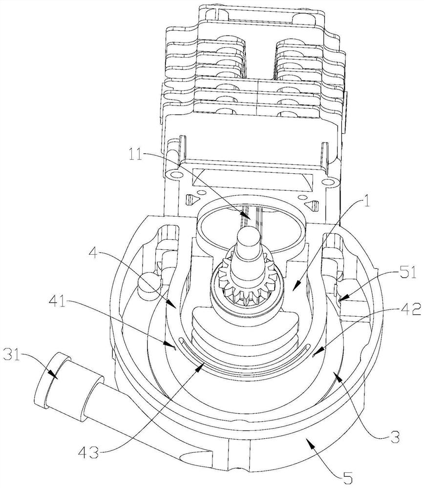 Lubricating system of engine, using method and garden equipment