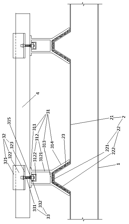 Colored steel tile roof provided with photovoltaic module as well as manufacturing method and manufacturing device thereof