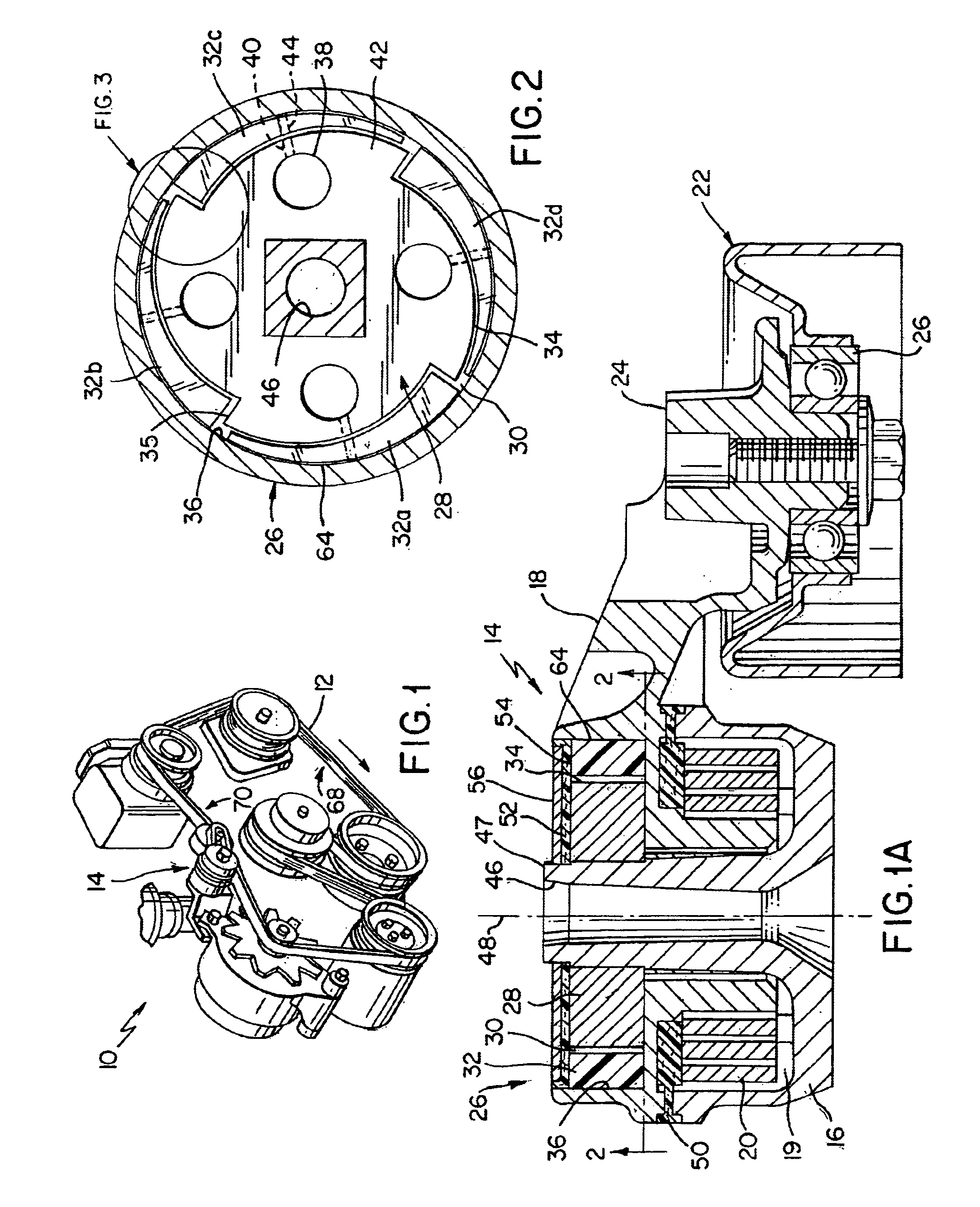 Unidirectional motion asymmetric damped tensioner