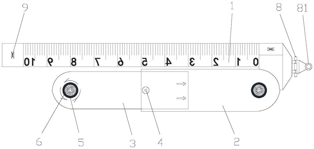 Telescopic folding type rapid positioning and punching auxiliary device