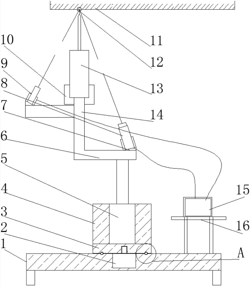 Wall top drilling device