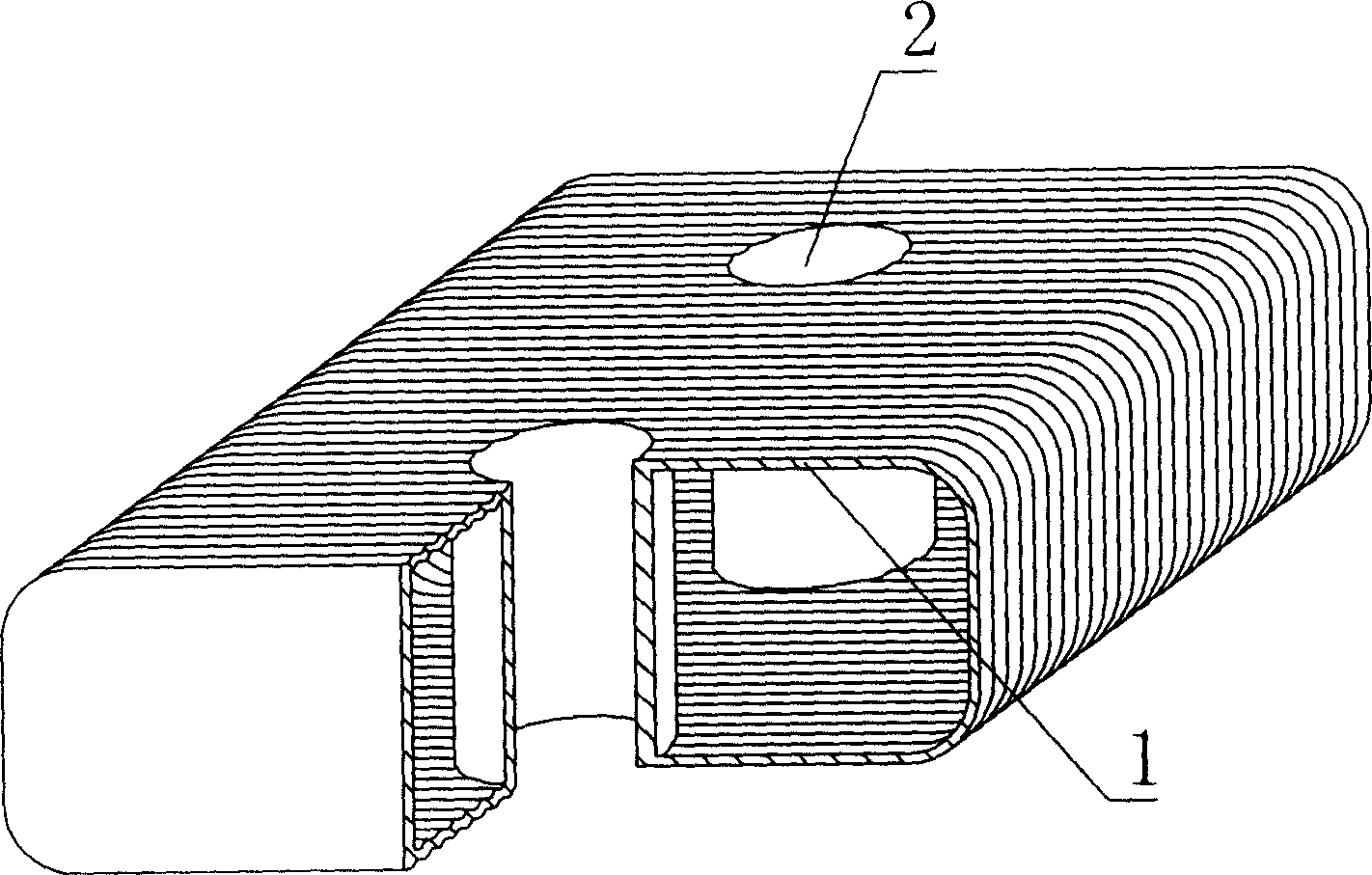 Cast-in-situs roof with steel reinforced concrete of light filling permanent tyre mould