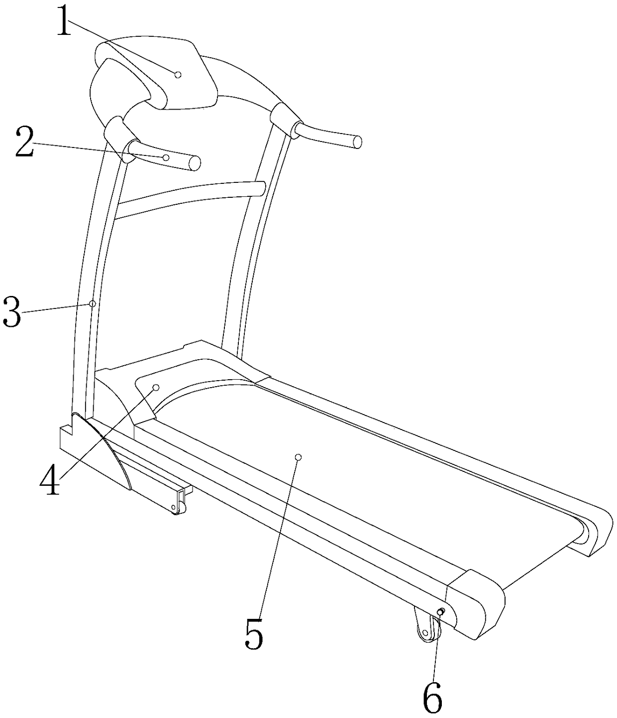 Lubricating device of running machine running belt by utilizing rolling rod to apply oil for lubrication