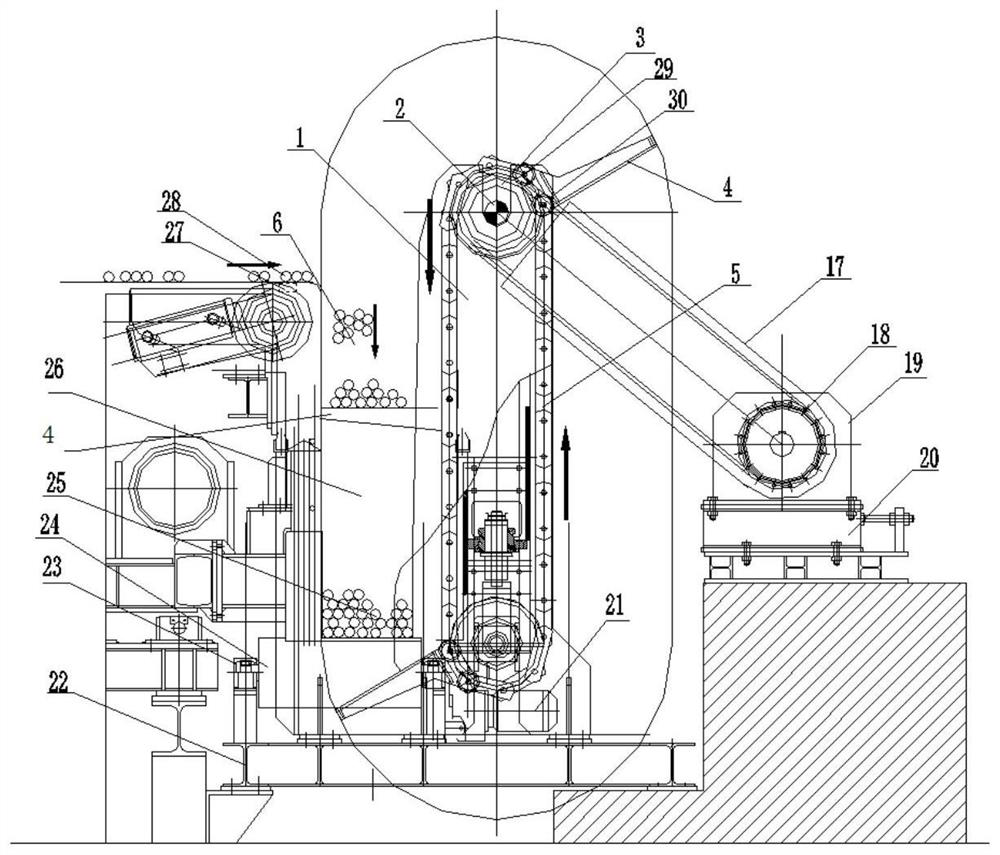 Bar rolled steel finishing collecting system and collecting method thereof