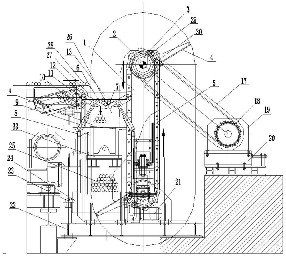 Bar rolled steel finishing collecting system and collecting method thereof