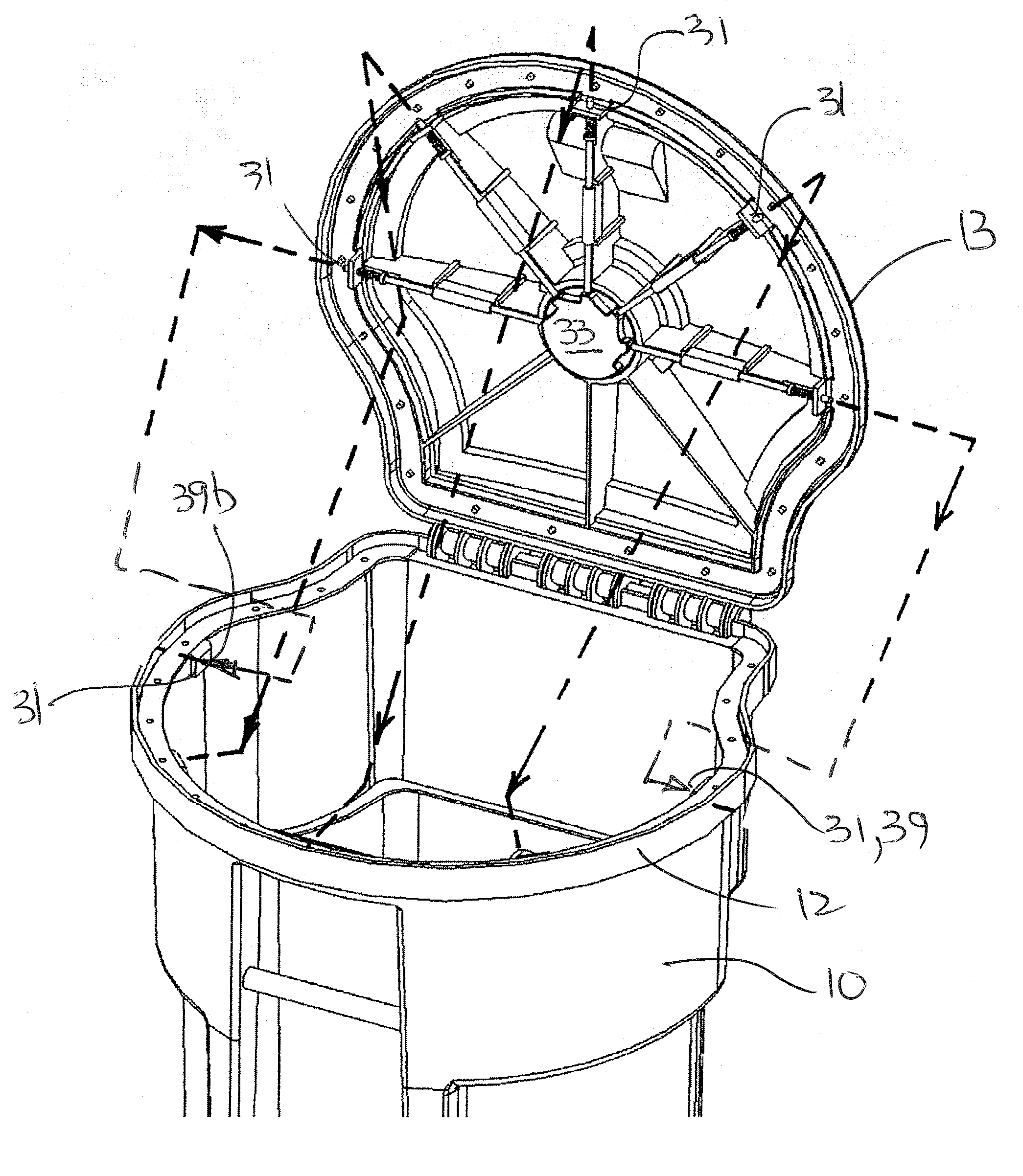 Animal-resistant resilient trash container and lid mechanism