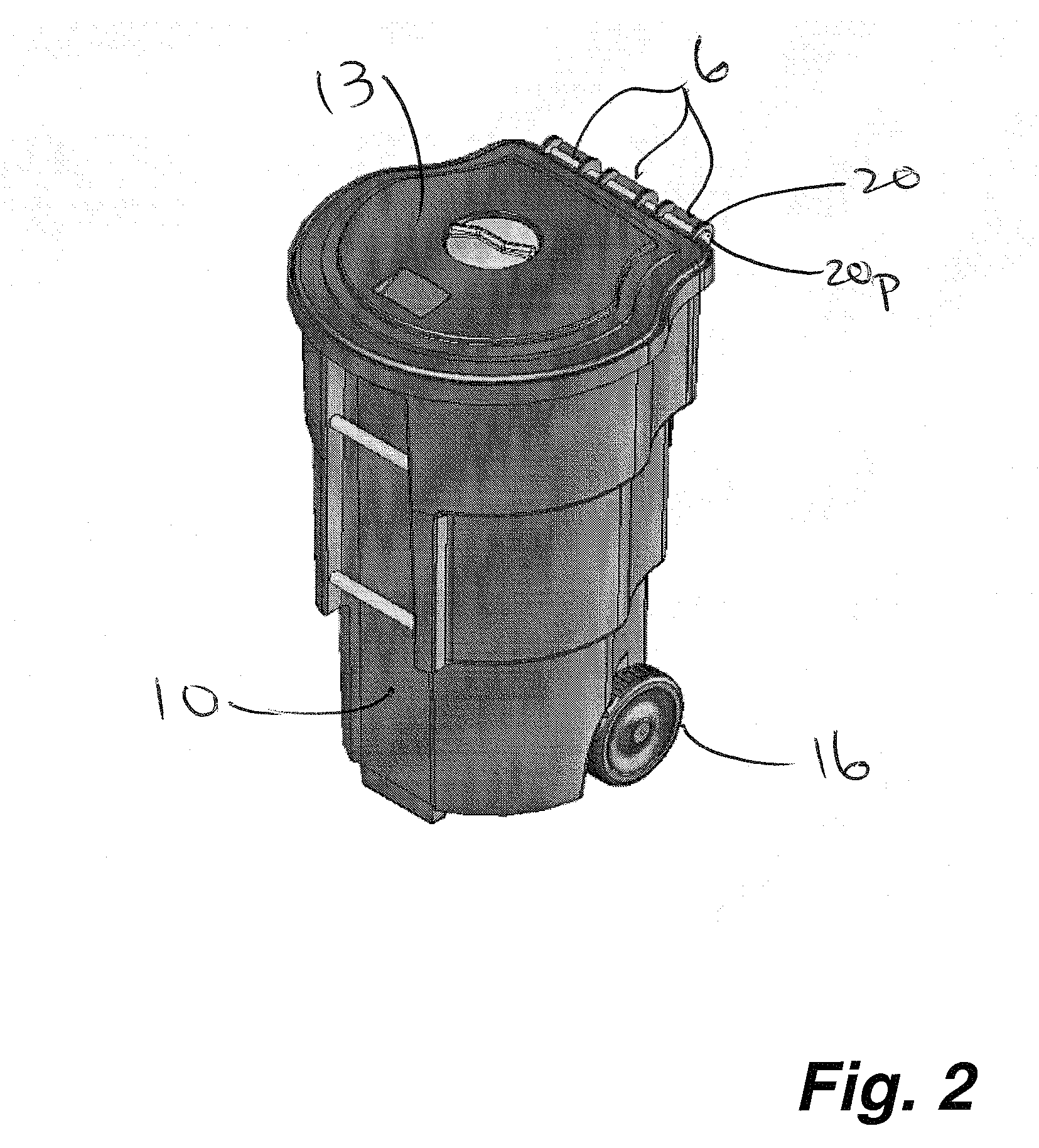 Animal-resistant resilient trash container and lid mechanism