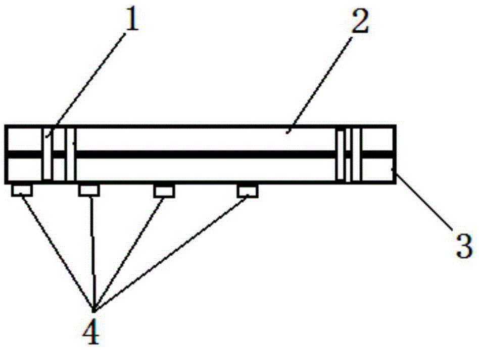 High power wiring structure based on pcb copper foil