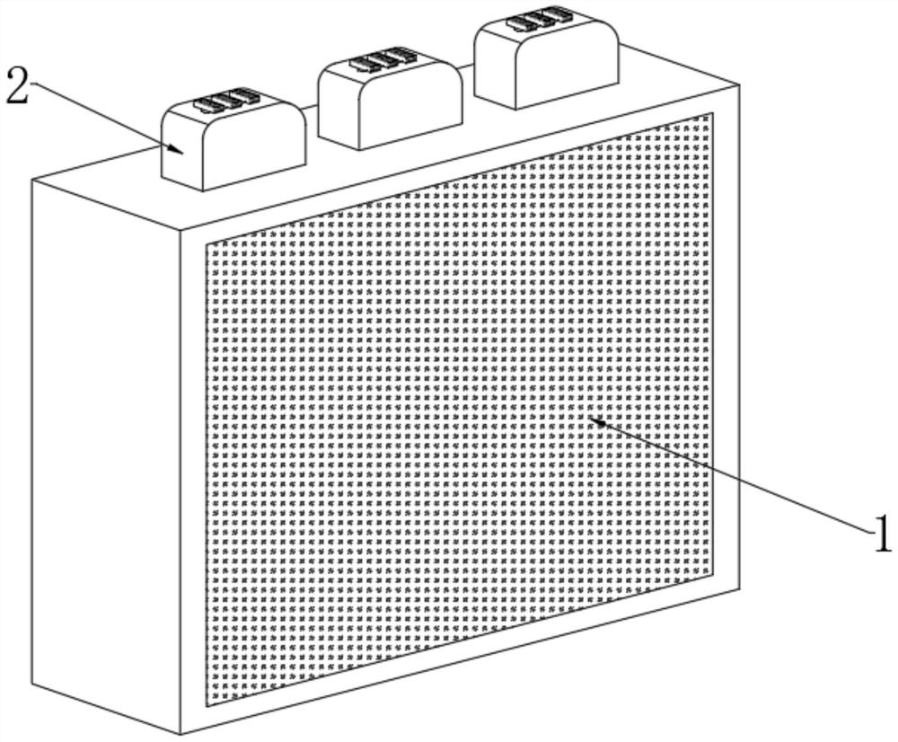 Up-down floating type efficient heat dissipation display screen