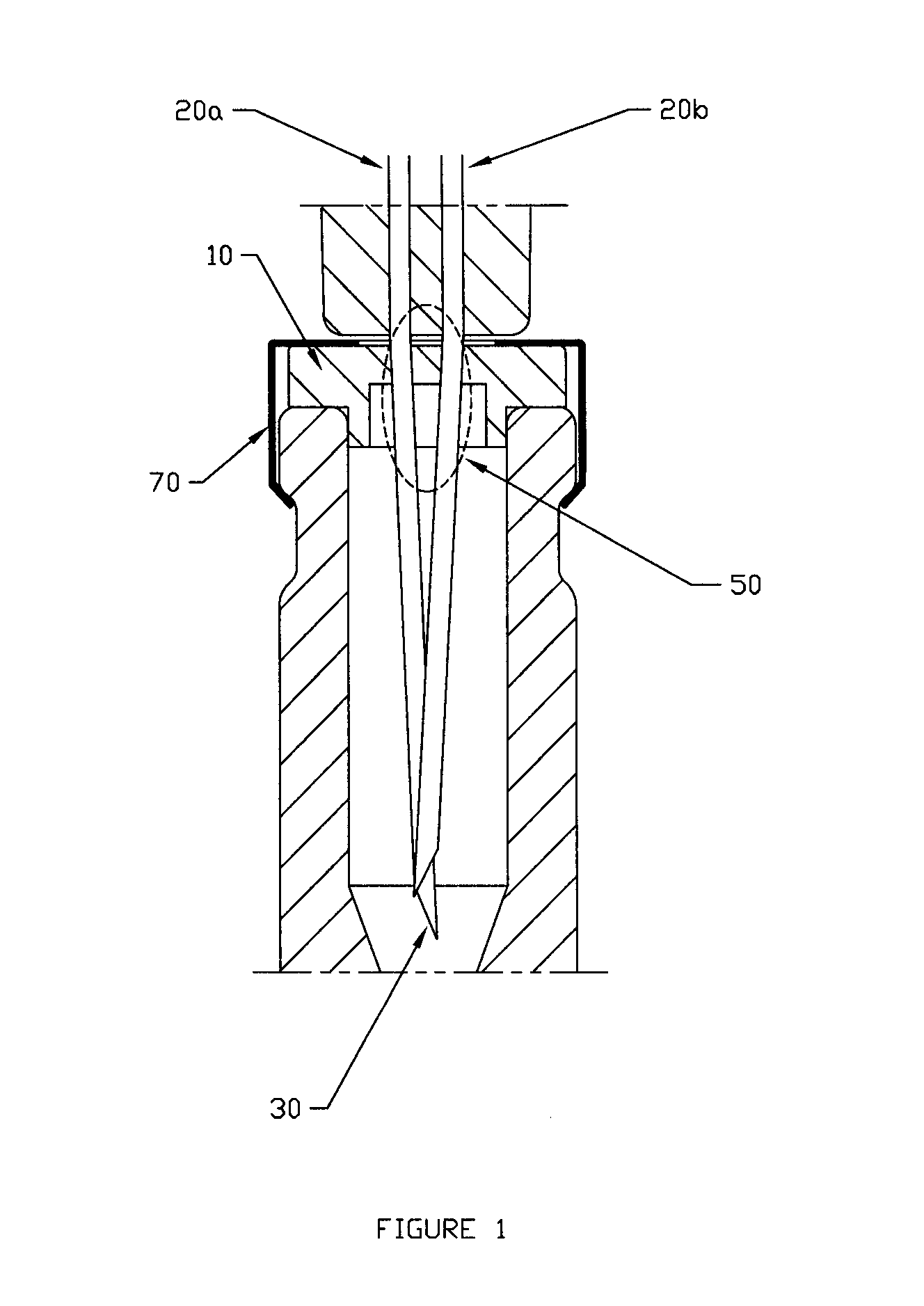 Method for increasing the leakage resistance in a closed, pressurized system comprising a septum-sealed container