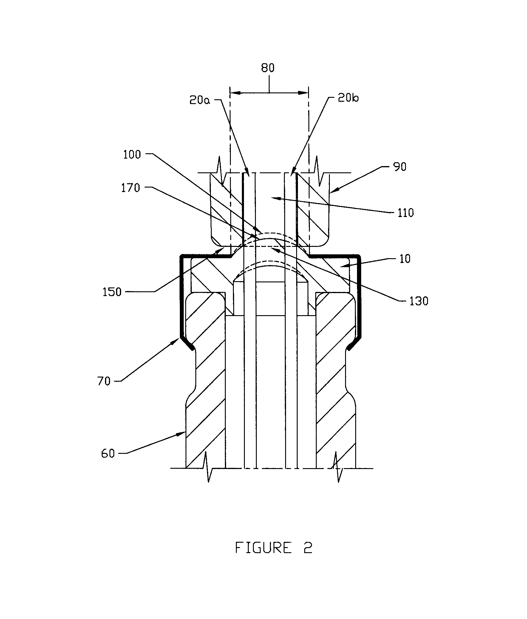 Method for increasing the leakage resistance in a closed, pressurized system comprising a septum-sealed container