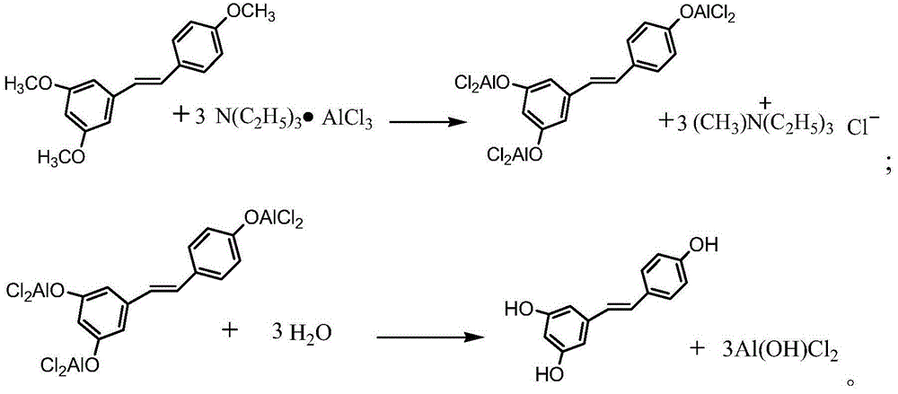 Method for synthesizing acetyl-trans-resveratrol