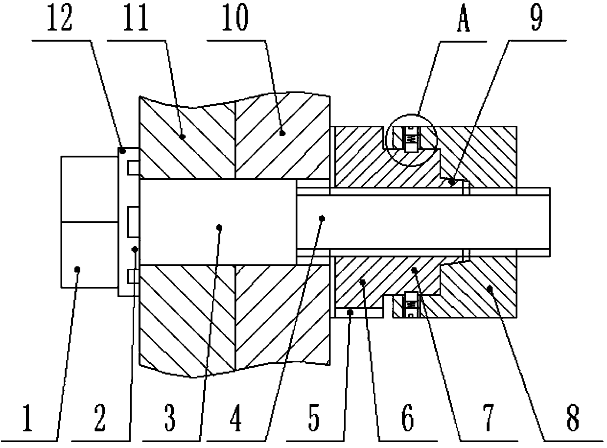 Anti-loosening screw fastener connection structure