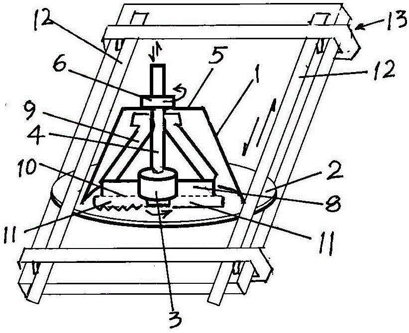 Surface layer sampling device for uniformly scraping coating layer on surface of light industrial product