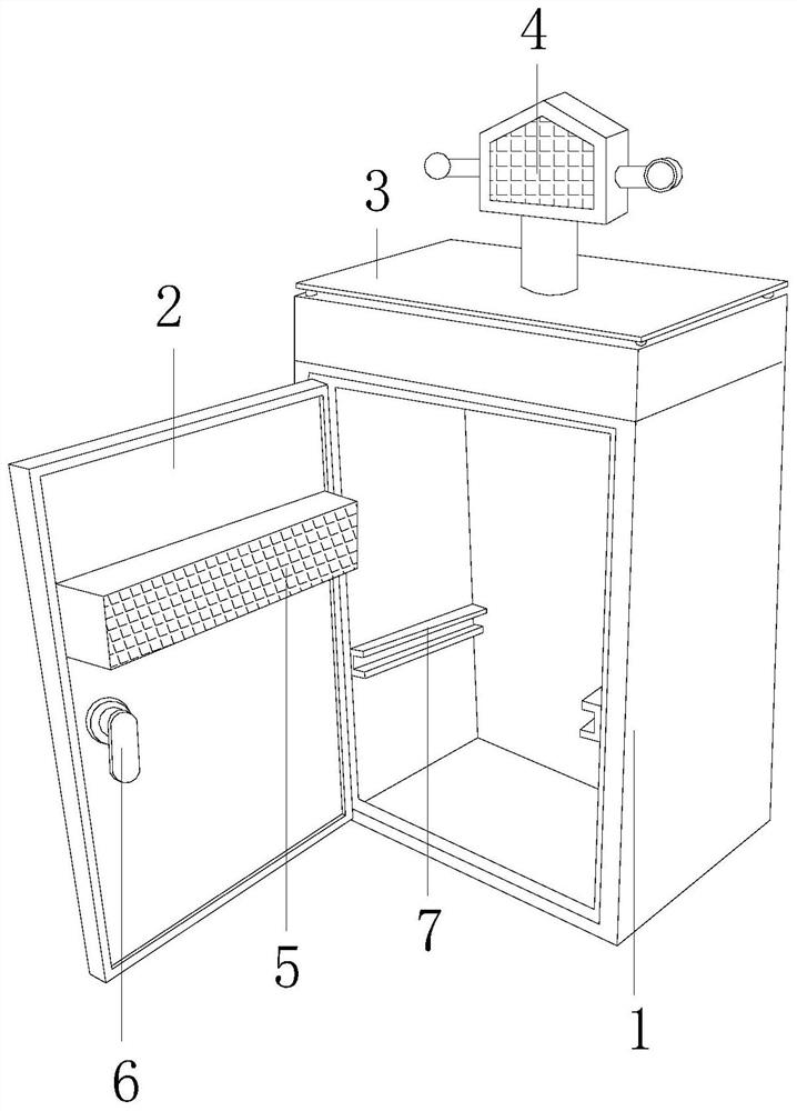 A power box with the function of repelling birds