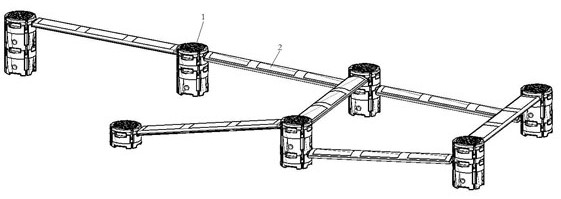 Obstacle climbing moving device