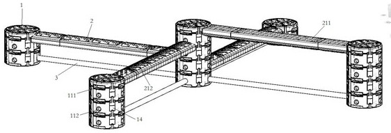 Obstacle climbing moving device