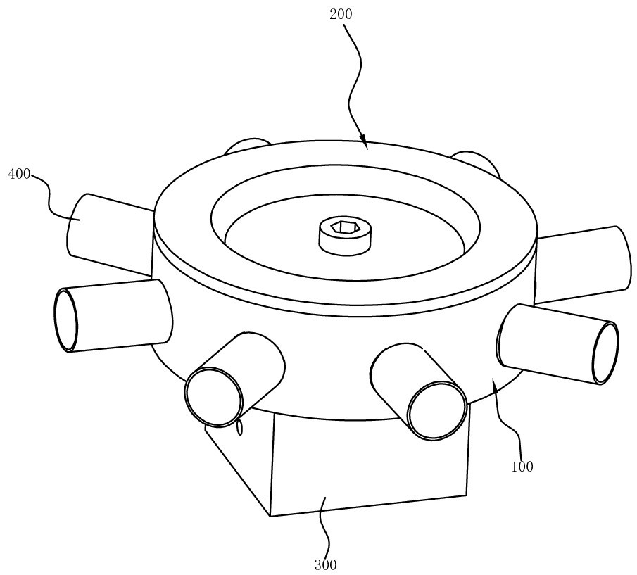 Testing device and testing method for simulating tire burst