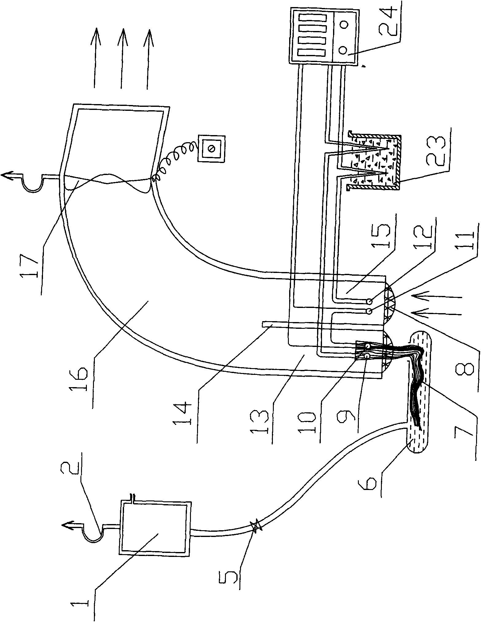 Automatically-recording type ventilating dry humidity device