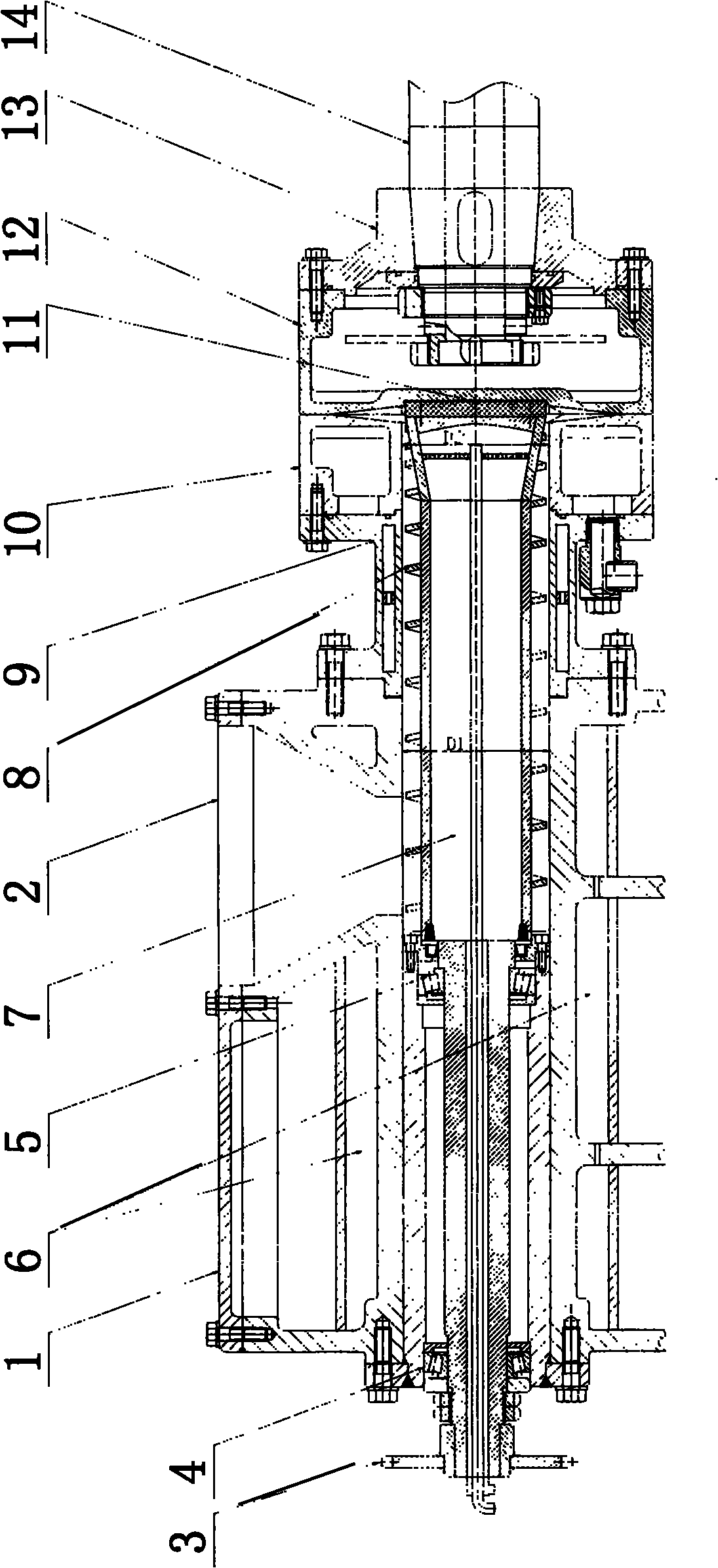 Combined equipment for preparing polymer compound by grinding method