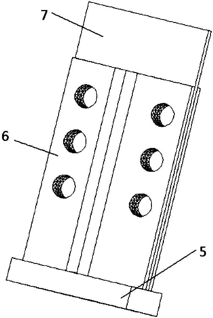 A bushing buckling-inducing brace with variable-angle four-fold-type inducing units