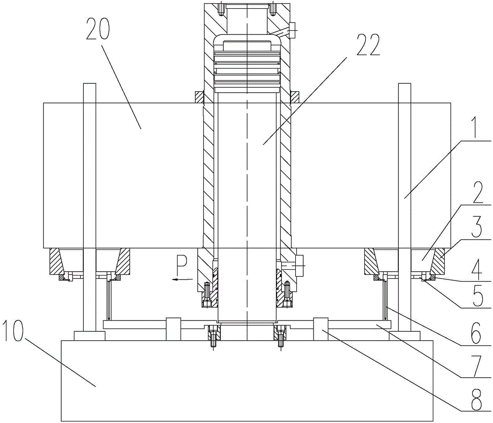 Anti-dropping device for slide block of hydraulic press