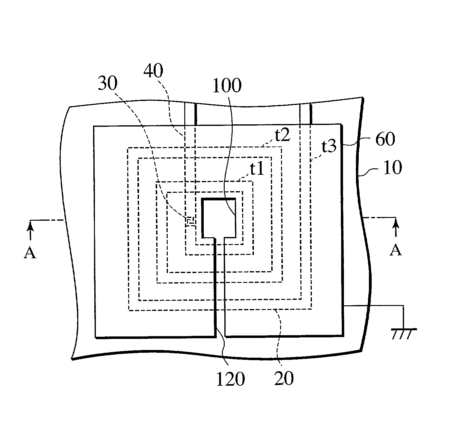 Semiconductor device with a spiral inductor