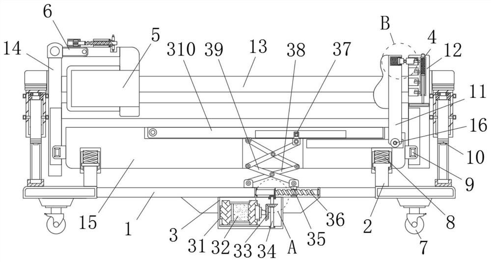 Postoperative nursing device for neurosurgery department