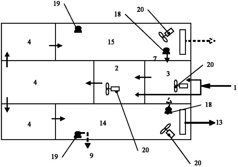 Multi-mode sequencing batch active sludge sewage treatment method and system