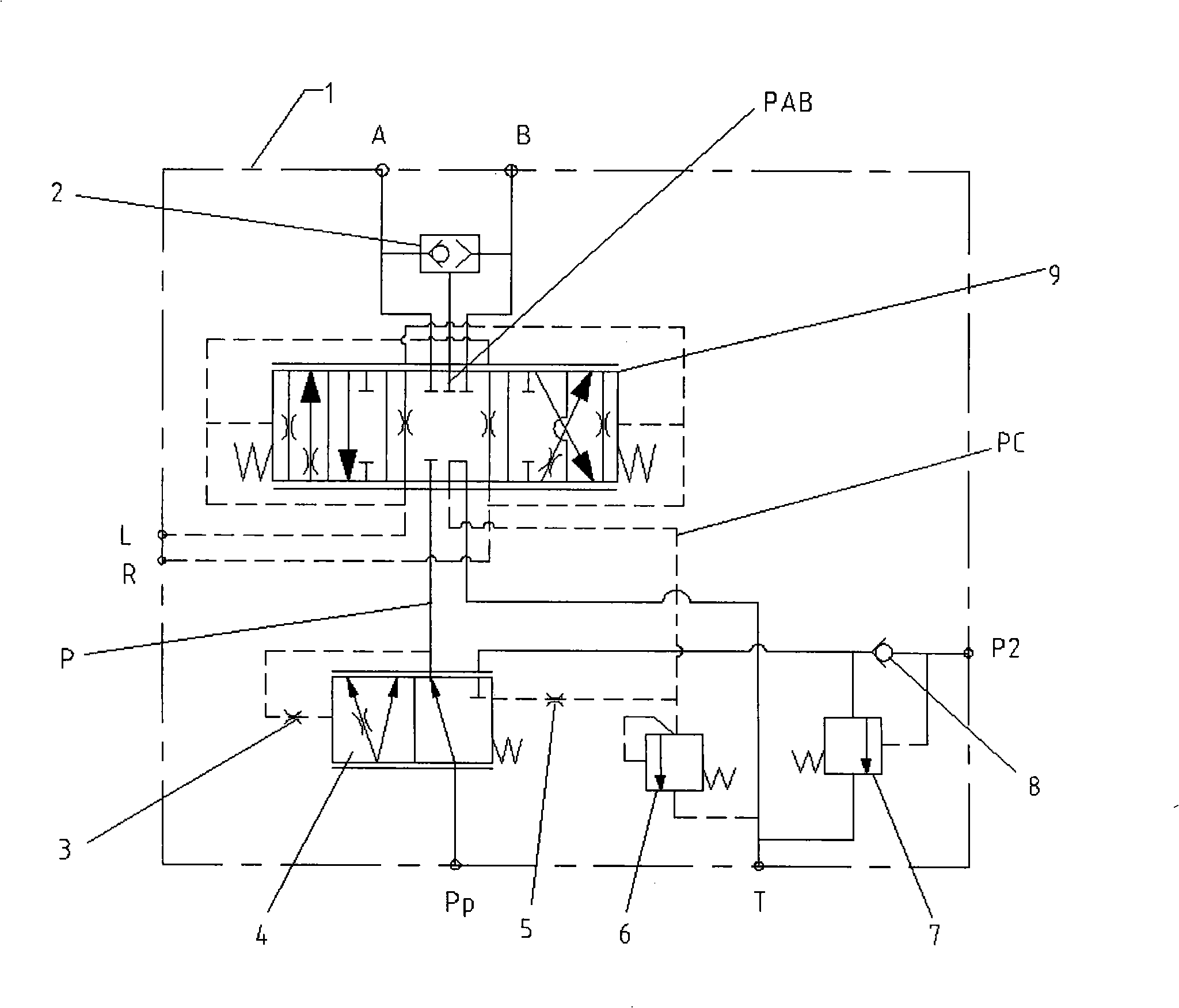 Steering preference type flux amplification valve