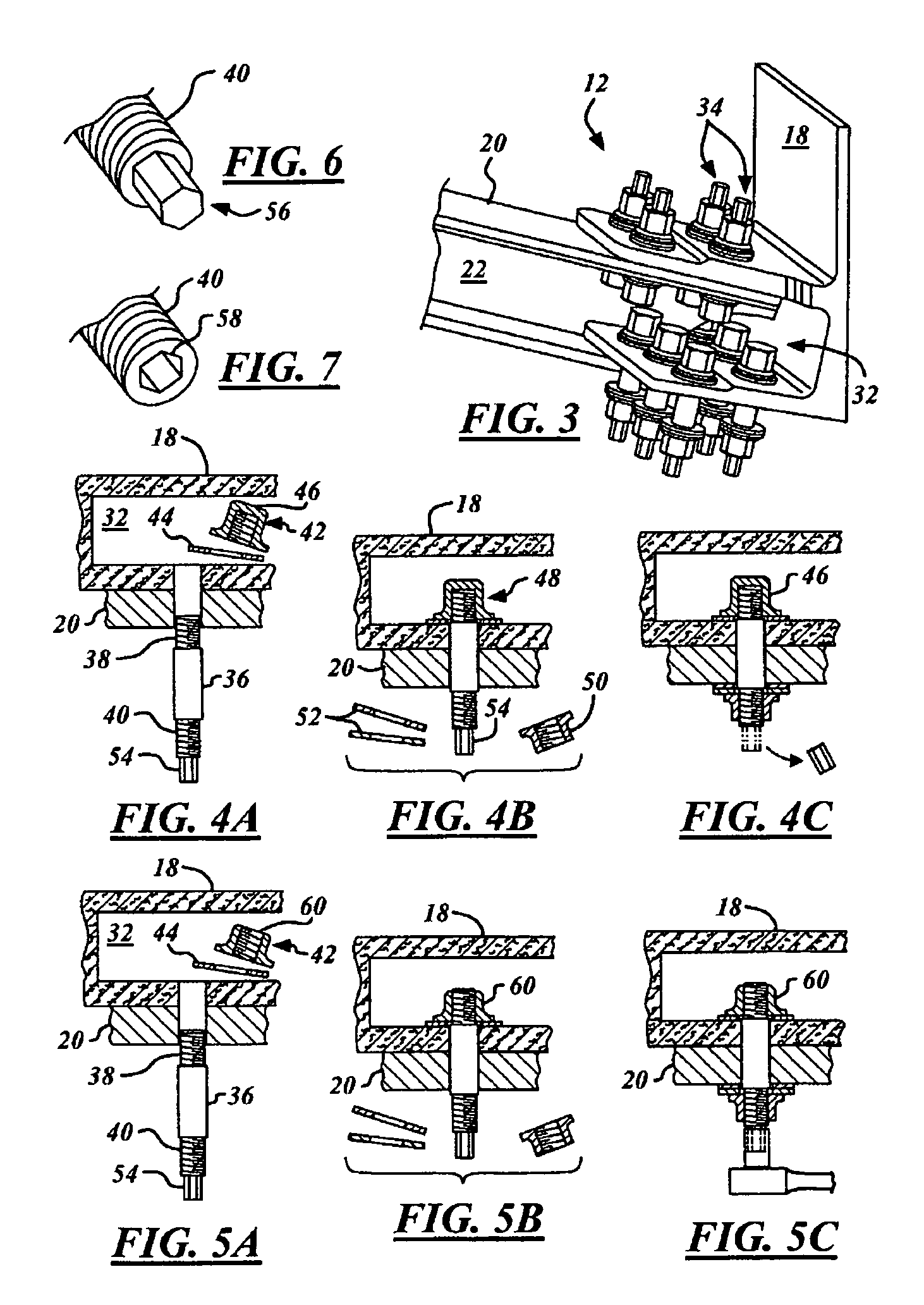 Multi-piece fastener with self-indexing nut